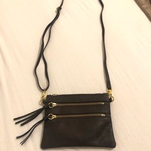 Leather Crossbody/Clutch